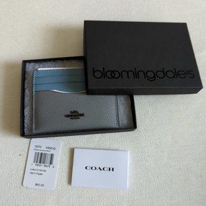 coach Slim Id Card Case In Signature Canvas